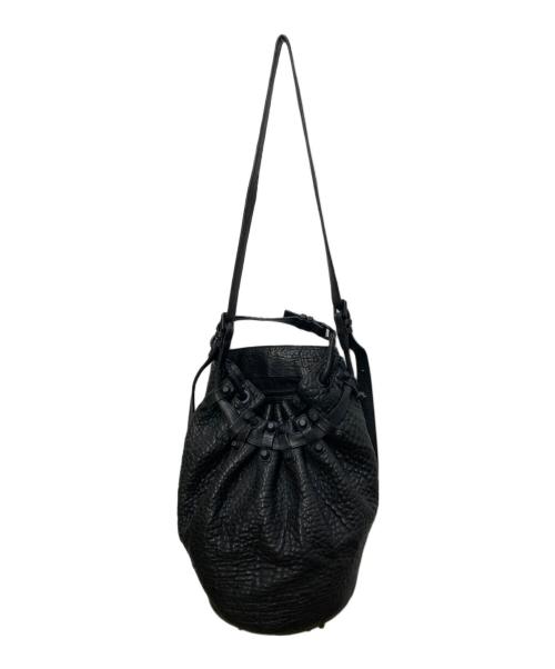 ALEXANDER WANG（アレキサンダー・ワン）ALEXANDER WANG (アレキサンダー・ワン) レザーショルダーバッグ ブラックの古着・服飾アイテム