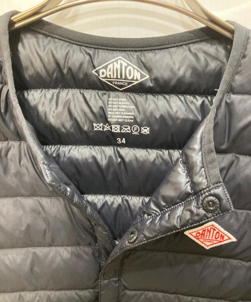 DANTON（ダントン）DANTON (ダントン) クルーネック インナーダウンジャケット ネイビー サイズ:３４の古着・服飾アイテム