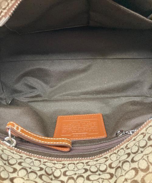 COACH（コーチ）COACH (コーチ) ハンドバッグ ブラウン×ベージュの古着・服飾アイテム