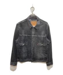 LEVI'S PReMIUM×BIOTOP（リーバイス プレミアム×ビオトープ）の古着「ヴィンテージ加工 2ndタイプ デニムジャケット」｜ブラック