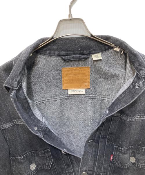 LEVI'S PReMIUM（リーバイス プレミアム）LEVI'S PReMIUM (リーバイス プレミアム) BIOTOP (ビオトープ) ヴィンテージ加工 2ndタイプ デニムジャケット ブラック サイズ:Mの古着・服飾アイテム