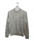 maison kitsuneメゾンキツネ）の古着「BOLD FOX PATCH REGULAR JUMPER ニット」｜グレー