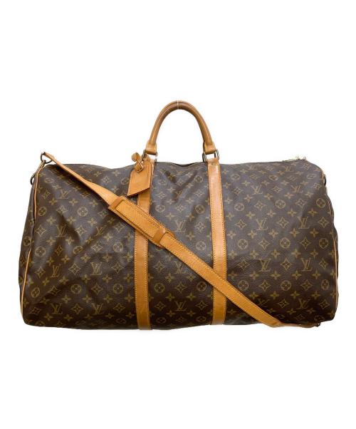 LOUIS VUITTON（ルイ ヴィトン）LOUIS VUITTON (ルイ ヴィトン) キーポル・バンドリエール60 ボストンバッグ ブラウン サイズ:60サイズの古着・服飾アイテム