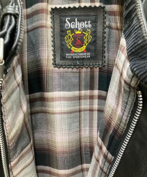 Schott（ショット）Schott (ショット) シングルライダースジャケット ブラック サイズ:Lの古着・服飾アイテム
