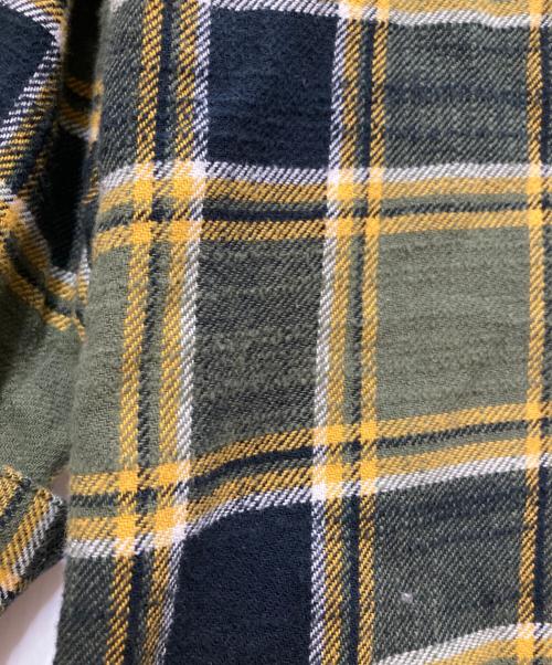 F.C.Real Bristol（エフシーレアルブリストル）F.C.Real Bristol (エフシーレアルブリストル) FLANNEL BIG LOGO BAGGY SHIRT グリーン サイズ:XLの古着・服飾アイテム