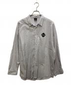 F.C.Real Bristolエフシーレアルブリストル）の古着「BIG LOGO L/S BAGGY SHIRT」｜グレー