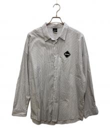 F.C.Real Bristol（エフシーレアルブリストル）の古着「BIG LOGO L/S BAGGY SHIRT」｜グレー
