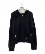 Fake Ass Flowersフェイク アス フラワーズ）の古着「MOHAIR HOODIE」｜ブラック