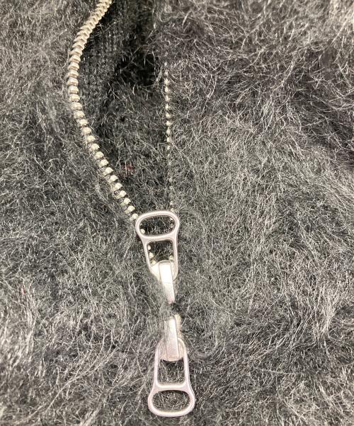 Fake Ass Flowers（フェイク アス フラワーズ）Fake Ass Flowers (フェイク アス フラワーズ) MOHAIR HOODIE ブラック サイズ:２の古着・服飾アイテム