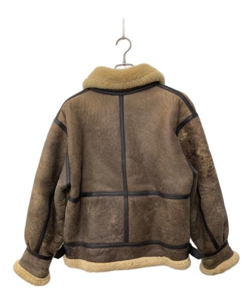 POTTAR（ポッター）POTTAR (ポッター) ムートンジャケット ブラウン サイズ:Lの古着・服飾アイテム