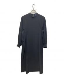 JOURNAL STANDARD（ジャーナルスタンダード）の古着「ダブルクロスロングワンピース」｜ブラック