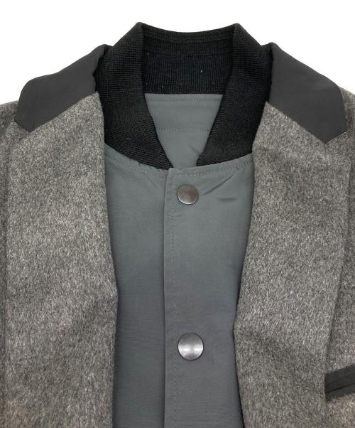 MIHARA YASUHIRO（ミハラヤスヒロ）MIHARA YASUHIRO (ミハラヤスヒロ) ドッキングコート グレー サイズ:44の古着・服飾アイテム
