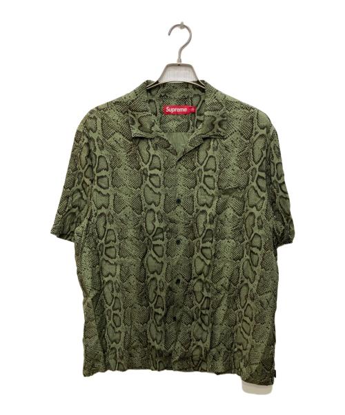 SUPREME（シュプリーム）SUPREME (シュプリーム) Snake S/S Shirt グリーン サイズ:Lの古着・服飾アイテム