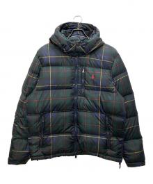 POLO RALPH LAUREN（ポロ・ラルフローレン）の古着「ブラックウォッチダウンジャケット」｜グリーン