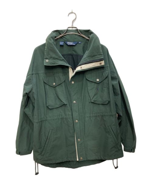 POLO RALPH LAUREN（ポロ・ラルフローレン）POLO RALPH LAUREN (ポロ・ラルフローレン) コットンナイロンヴィンテージジャケット グリーン サイズ:Lの古着・服飾アイテム