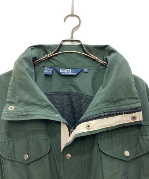 POLO RALPH LAUREN（ポロ・ラルフローレン）POLO RALPH LAUREN (ポロ・ラルフローレン) コットンナイロンヴィンテージジャケット グリーン サイズ:Lの古着・服飾アイテム