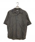 ULTERIORアルテリア）の古着「W/L CHECKED SKIPPER SHIRT」｜ブラック
