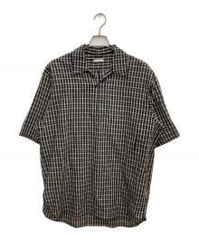 ULTERIOR（アルテリア）の古着「W/L CHECKED SKIPPER SHIRT」｜ブラック