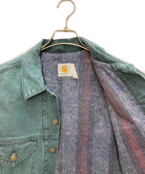 CarHartt（カーハート）CarHartt (カーハート) ダック地ブランケットジャケット グリーン サイズ:記載なしの古着・服飾アイテム