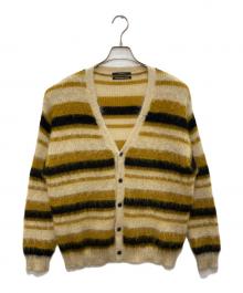 UNUSED（アンユーズド）の古着「5G Border Knit Cardigan」｜ベージュ