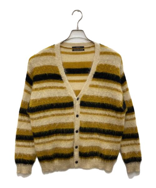 UNUSED（アンユーズド）UNUSED (アンユーズド) 5G Border Knit Cardigan ベージュ サイズ:2の古着・服飾アイテム