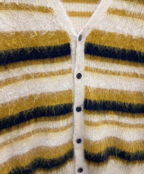 UNUSED（アンユーズド）UNUSED (アンユーズド) 5G Border Knit Cardigan ベージュ サイズ:2の古着・服飾アイテム