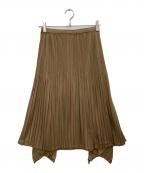 PLEATS PLEASEプリーツプリーズ）の古着「プリーツスカート」｜ブラウン