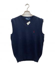 POLO RALPH LAUREN（ポロ・ラルフローレン）の古着「ニットベスト」｜ネイビー