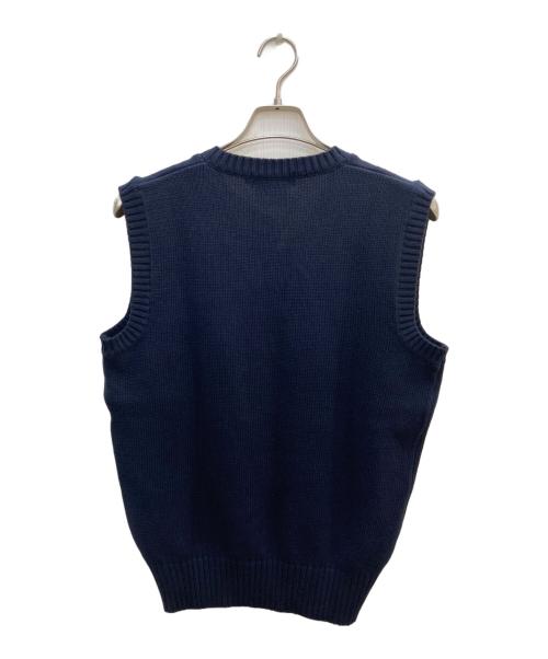 POLO RALPH LAUREN（ポロ・ラルフローレン）POLO RALPH LAUREN (ポロ・ラルフローレン) ニットベスト ネイビー サイズ:L 未使用品の古着・服飾アイテム