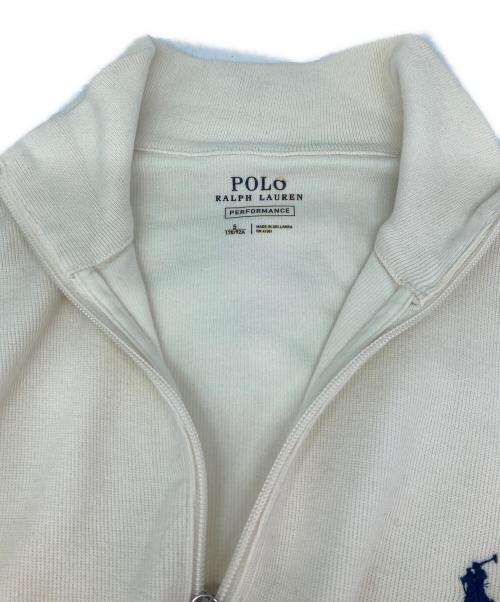 POLO RALPH LAUREN（ポロ・ラルフローレン）POLO RALPH LAUREN (ポロ・ラルフローレン) ニットジャケット ホワイト サイズ:Sの古着・服飾アイテム