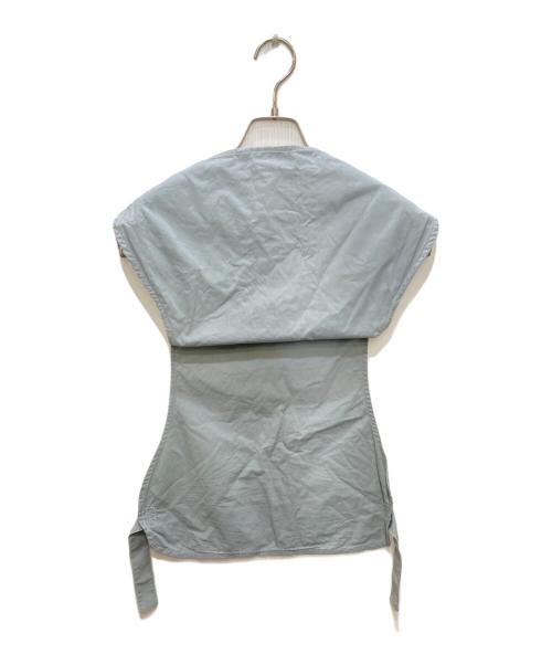 COMME des GARCONS SHIRT（コムデギャルソンシャツ）COMME des GARCONS SHIRT (コムデギャルソンシャツ) ストライプベスト ブルー サイズ:Mの古着・服飾アイテム