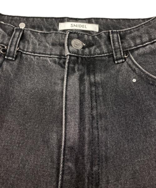 Snidel（スナイデル）Snidel (スナイデル) リボンビジューワイドパンツ ブラック サイズ:Sの古着・服飾アイテム