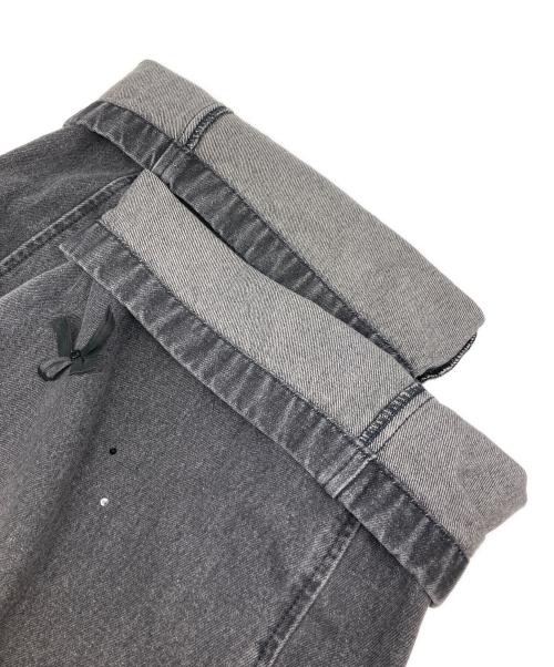 Snidel（スナイデル）Snidel (スナイデル) リボンビジューワイドパンツ ブラック サイズ:Sの古着・服飾アイテム