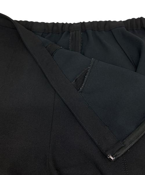 LE PHIL（ル フィル）LE PHIL (ル フィル) 2WAYツイルフロントスリットパンツ ブラック サイズ:1の古着・服飾アイテム