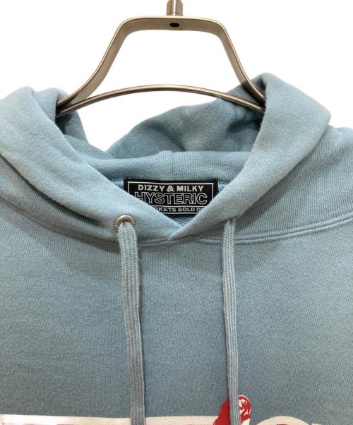 Hysteric Glamour（ヒステリックグラマー）Hysteric Glamour (ヒステリックグラマー) HYS UNIVERSITY パーカー ブルー サイズ:Mの古着・服飾アイテム
