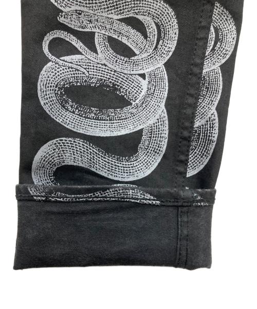 Hysteric Glamour（ヒステリックグラマー）Hysteric Glamour (ヒステリックグラマー) SNAKE LOOP スキニーデニムパンツ ブラック サイズ:28の古着・服飾アイテム