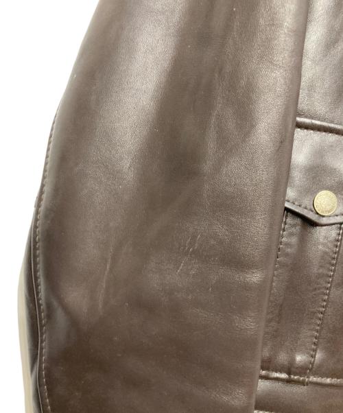 HARLEY-DAVIDSON（ハーレーダビッドソン）HARLEY-DAVIDSON (ハーレーダビッドソン) ホースハイドポリスマンジャケット ブラウン サイズ:Mの古着・服飾アイテム