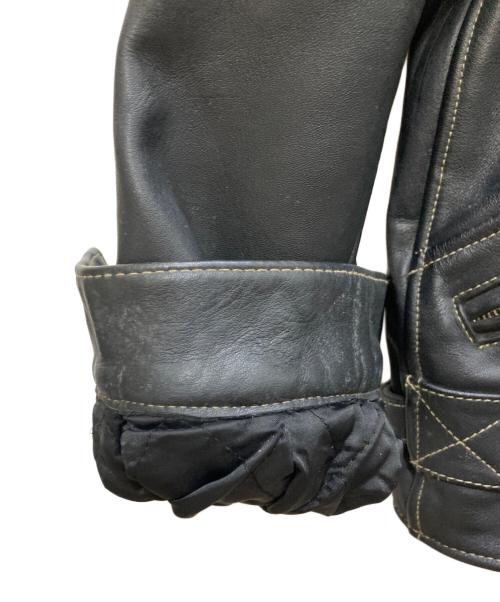 HARLEY-DAVIDSON（ハーレーダビッドソン）HARLEY-DAVIDSON (ハーレーダビッドソン) シングルライダースジャケット ブラック サイズ:Mの古着・服飾アイテム