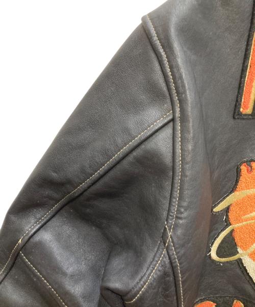 HARLEY-DAVIDSON（ハーレーダビッドソン）HARLEY-DAVIDSON (ハーレーダビッドソン) シングルライダースジャケット ブラック サイズ:Mの古着・服飾アイテム