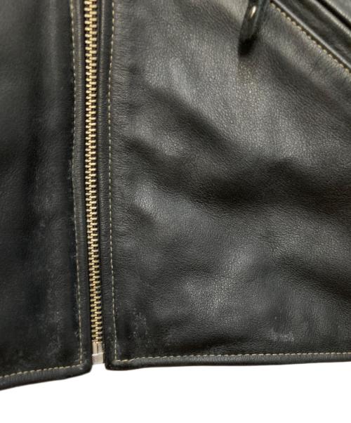 HARLEY-DAVIDSON（ハーレーダビッドソン）HARLEY-DAVIDSON (ハーレーダビッドソン) シングルライダースジャケット ブラック サイズ:Mの古着・服飾アイテム