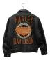 HARLEY-DAVIDSON (ハーレーダビッドソン) シングルライダースジャケット ブラック サイズ:M：17000円