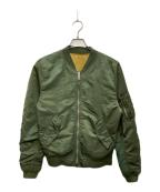 UNDEFEATED×ALPHAアンディフィーテッド×アルファ）の古着「MA-1ジャケット」｜オリーブ