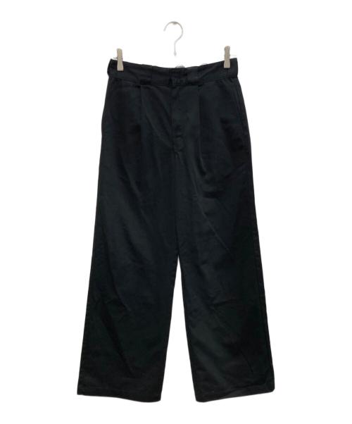 Dickies（ディッキーズ）Dickies (ディッキーズ) ok.soon (オクスン) タックワイドパンツ ブラック サイズ:Sの古着・服飾アイテム