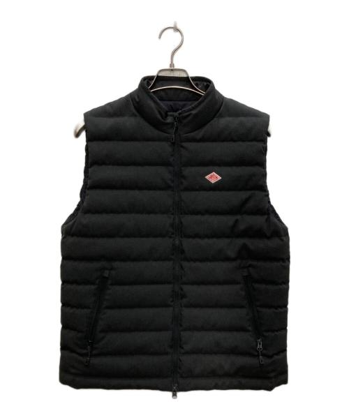 DANTON（ダントン）DANTON (ダントン) ミドル丈 スタンドカラー ダウンベスト ブラック サイズ:Mの古着・服飾アイテム