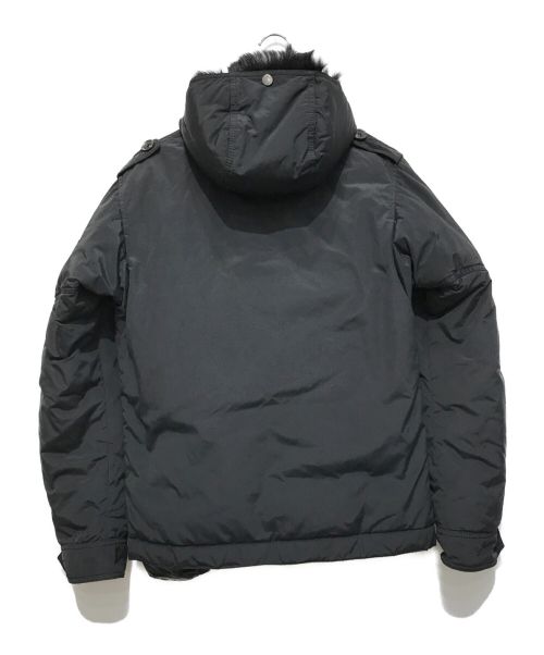 MONCLER（モンクレール）MONCLER (モンクレール) ラムレザーライナー付ダウンジャケット ブラック サイズ:１の古着・服飾アイテム
