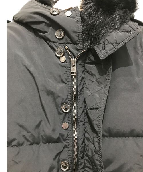 MONCLER（モンクレール）MONCLER (モンクレール) ラムレザーライナー付ダウンジャケット ブラック サイズ:１の古着・服飾アイテム