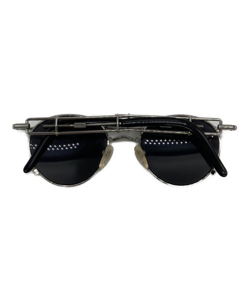 Jean Paul GAULTIER（ジャンポールゴルチェ）Jean Paul GAULTIER (ジャンポールゴルチエ) ネジモチーフミラーレンズサングラス ブラックの古着・服飾アイテム