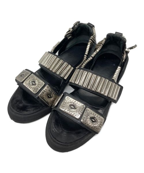 TOGA VIRILIS（トーガ ビリリース）TOGA VIRILIS (トーガ ビリリース) デコラティブサンダル ブラック サイズ:40の古着・服飾アイテム