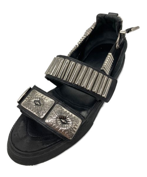 TOGA VIRILIS（トーガ ビリリース）TOGA VIRILIS (トーガ ビリリース) デコラティブサンダル ブラック サイズ:40の古着・服飾アイテム