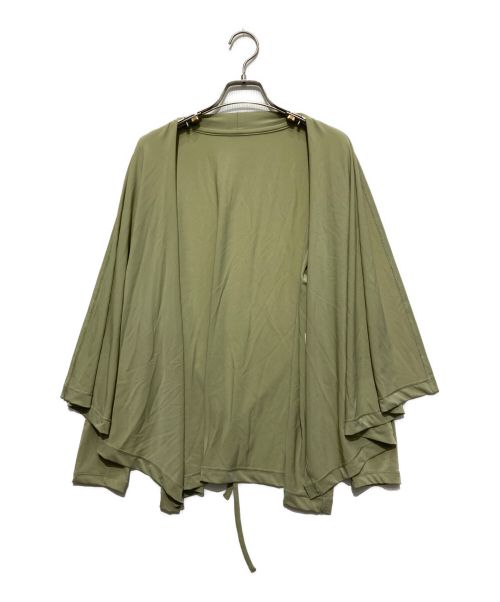 ISSEY MIYAKE（イッセイミヤケ）ISSEY MIYAKE (イッセイミヤケ) DRAPE JERSEYカーディガン オリーブ サイズ:SIZE 2の古着・服飾アイテム